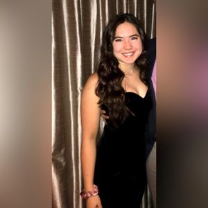 Express Velvet Strapless Jumpsuit